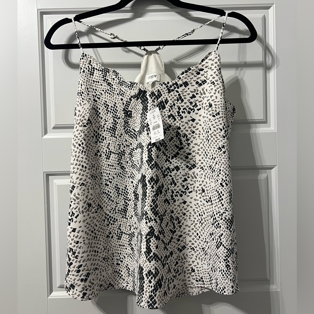 NWT — J. Crew Snakeskin Tank
